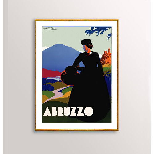 Abrvzzo Abruzzo Italy Vintage Travel Poster - Poster Paper or Canvas Print / Gift Idea / Wall Decor