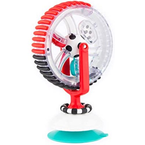 Sassy Wonder Wheel, Black & White, Developmental Suction Cup Toy, Ages 6+ Months