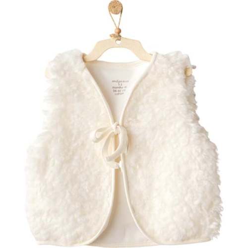 Soft Plush Vest, Cream - Andy Wawa | Maisonette