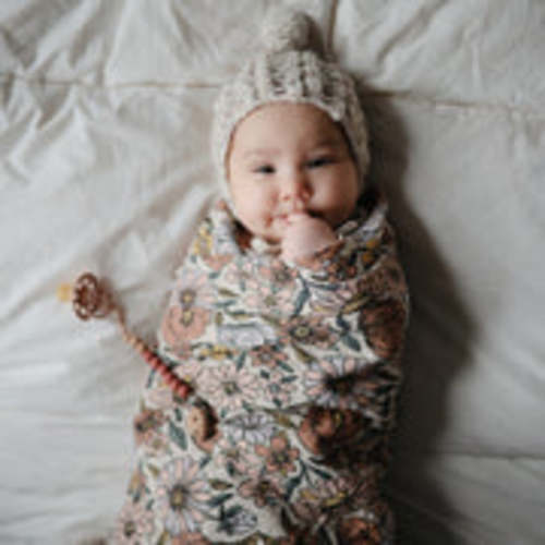 Organic Cotton Mushie Baby Muslin Swaddle Blanket
