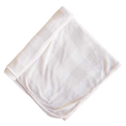 Big Check Waffle Bamboo Oversized Swaddle Blanket | Sand