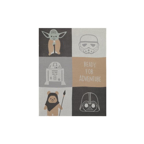 Star Wars The Force Knit Baby Blanket - Yoda/Ewok/R2-D2/Vader