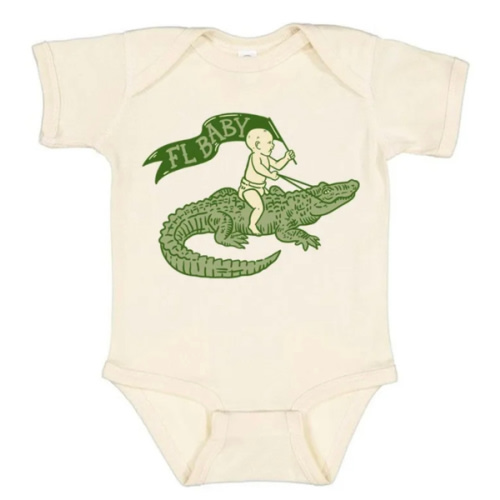 Florida Baby Onesie by Freehand Goods | Artwork by V. Steiner