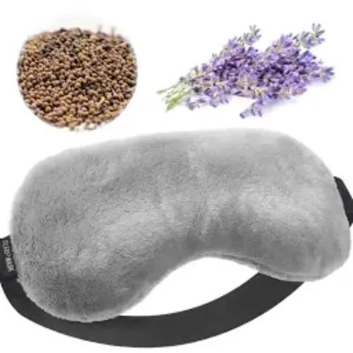Umisleep Lavender Eye Mask, Aromatherapy Weighted Sleep Mask for Dry Eyes Men Women, Microwave Heated Hot Therapy Eye Cover Moist Compression Pain Relief, Eye Pillow for Puffy Eyes, Sinus Pain, Grey https://a.co/d/2apjFuF - Google Search