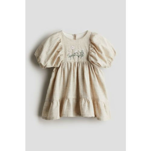 Linen-blend Dress
