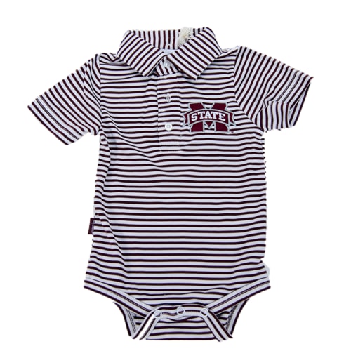 Garb Infant Striped Polo Onesie | Campus Book Mart