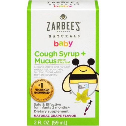 Zarbee's Naturals Cough & Mucus Reducer Syrup - Grape - 2 fl oz