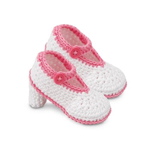 Jefferies Socks Baby Girls High Heel Crochet Bootie Crib Shoes 1 Pair