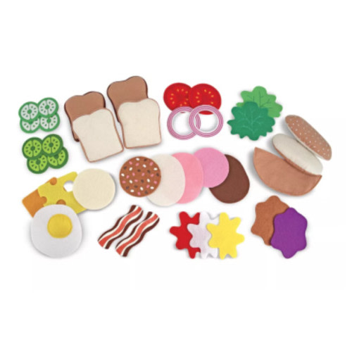 Melissa & Doug  Felt Food Sandwich Play Food Set