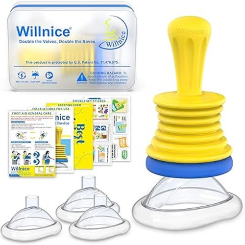 Home and Travel Portable Rescue Kit, 4 Sizes Choke Reliever Included to Meet The Needs of All Age Groups, Easy to Use and Can be Used Alone