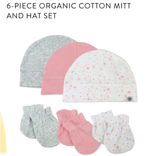 6-Piece Organic Cotton Mitt and Hat Set | Honest Baby Clothing