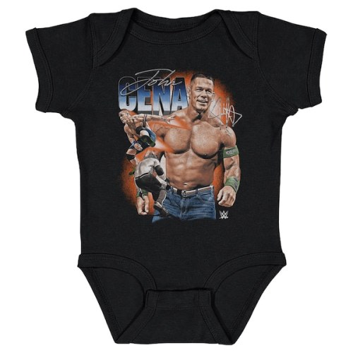 Infant 500 Level Black John Cena Vintage Superstar Bodysuit