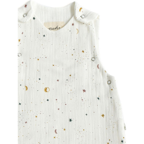 Celestial Muslin 1.0 TOG Sleep Bag, Yellow/Cream - Pehr | Maisonette