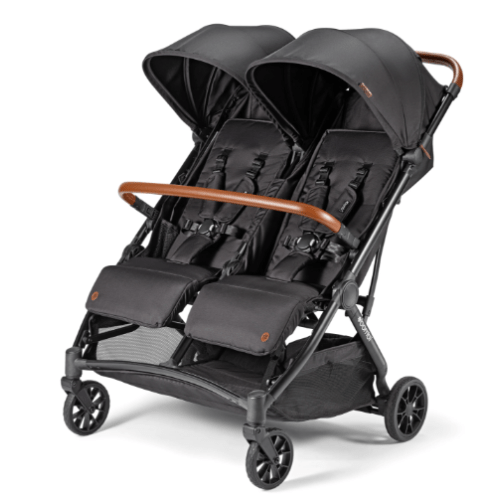 Bēbee Twin: Best Folding Double Stroller - Black