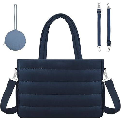 Diaper Bag Tote with Silicone Pacifier Case,Tote Bags Crossbody Hospital Bag Travel Large Mommy Bag