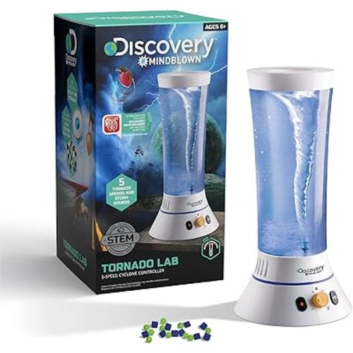 Discovery™ Tornado Lab, 5-Speed Cyclone Controller, Educational Learning Activity Kit, Fun and Exciting Toy, STEM Experiment Set for Boys, Girls, Kids Ages 6+