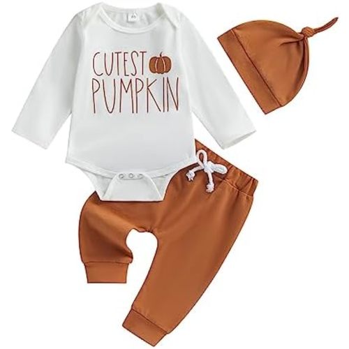 YINGISFITM Newborn Baby Boy Thanksgiving Outfit My First Turkey Romper Footed Pants Sets Infant Coming Home Clothes