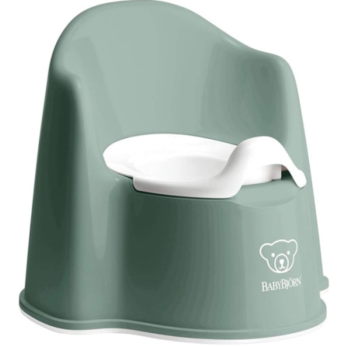 BabyBjörn Potty Chair, Deep green/White