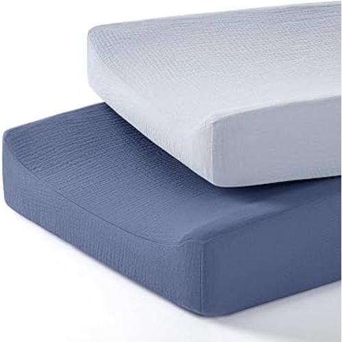 lulumoon Baby Changing Pad Cover: Muslin Diaper Changing Table Pad Cover - Changing Pad Sheets for Girls Boys