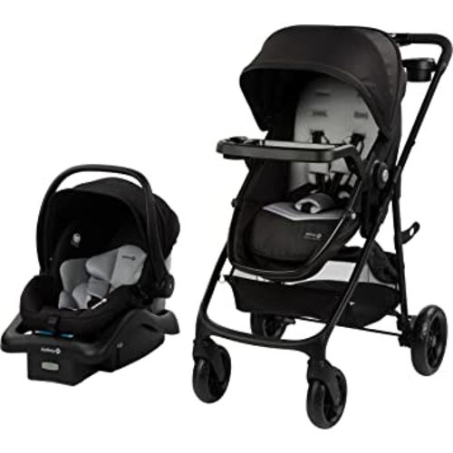Safety 1st Grow and Go Flex 8-in-1 Car Seat Stroller Combo, Baby Stroller Travel Systems for Infants 4-35 lbs, Stroller and Carseat Combo Set, Foundry
