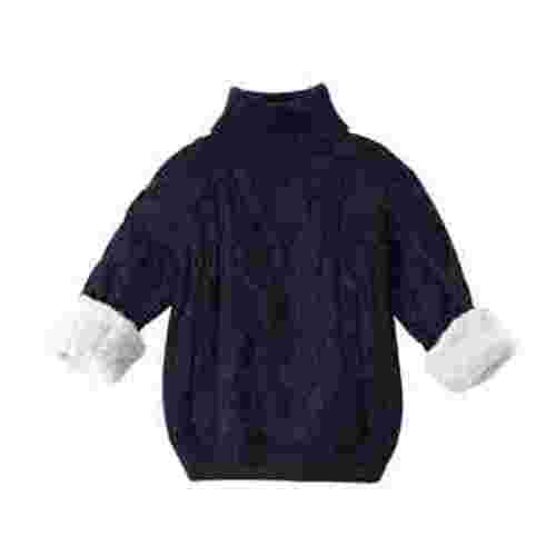 ZyeKqe Baby Clothes Infant Newborn Boys Girls Sweaters High Neck Long Sleeve Cable Knit Top Warm Loose Pullover Tops Winter Outfits