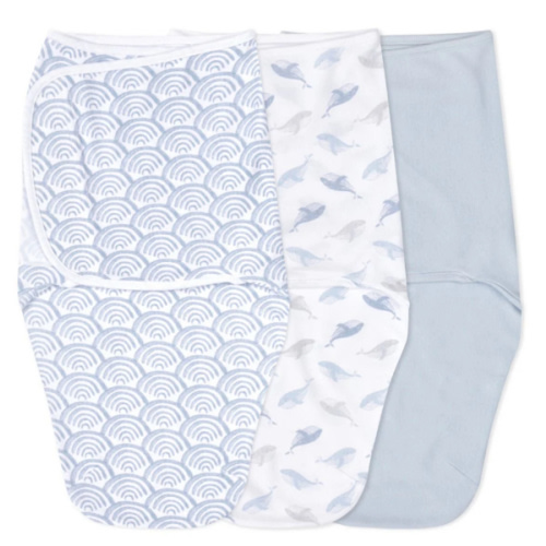 At Sea Easy Swaddle With No Zipper 0-3M | aden + anais