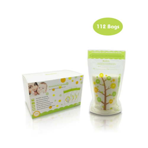 Bimirth 112 PCS Milk Storage Fresh Bags 200ML Capacity Safe Material BPA-free Milk Storage & Freezing Bag Container for Baby Infants