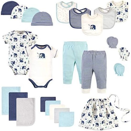 Touched by Nature Unisex Baby Organic Cotton Layette Set and Giftset
