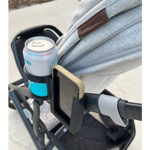 Uppababy Vista V3 & V2 Accessories | Combo Can Holder + Phone Holder for Uppababy Stroller | Uppababy Vista V2 Handle Cup Holder Accessory