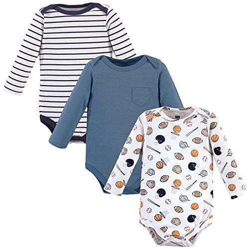 Hudson Baby unisex-baby Cotton Long-sleeve Bodysuits