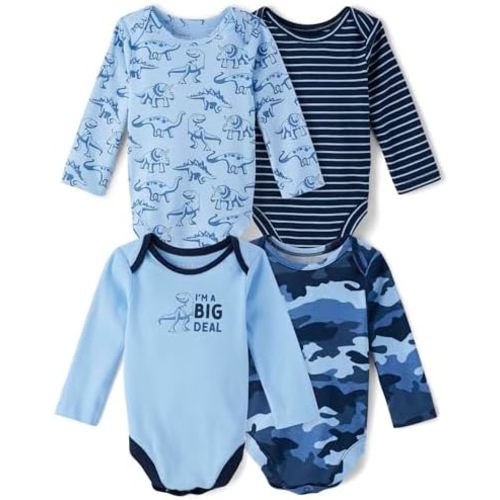 The Children's Place baby-boys And Newborn Long Sleeve Bodysuits, Multipacks