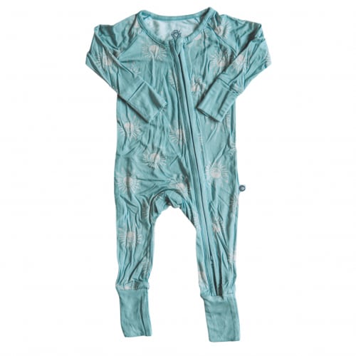 Blue Stoke Bamboo Zip Romper
