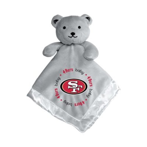MasterPieces - NFL Baby Security Blanket, Bear Snuggle Toy for Newborn Boy Girl Unisex, Stuffed Animal, Officially Licensed San Francisco 49ers Football