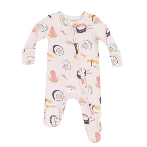 Angel Dear Zipper Footie (Any Girly Color or Pattern | Size 0-3 and Up)