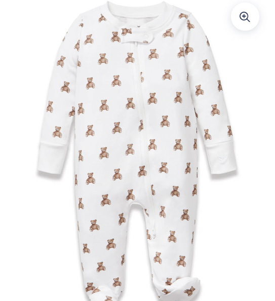 Baby's Pima Romper in Teddy Tales