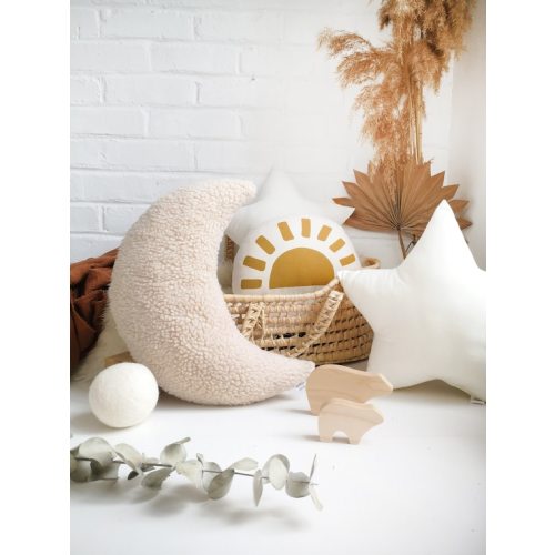 Beige Moon Pillow, Sherpa, Moon Shaped Pillow, Baby Boy Moon Nursery Decor, Crescent Moon Shaped Cushion, Neutral Nursery Pillow - Etsy
