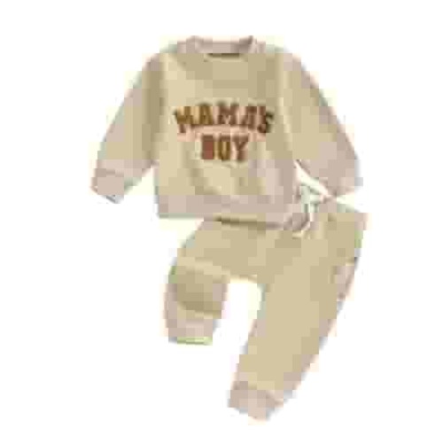 HCNTES Fall Toddler Baby Boy Clothes Winter Outfits Long Sleeve Sweatshirt Long Pants Little Boy Cothing Set