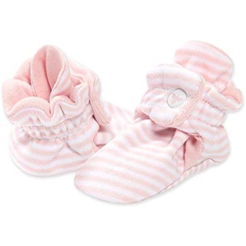 Burt's Bees Baby Booties, Organic Cotton Adjustable Infant Sock