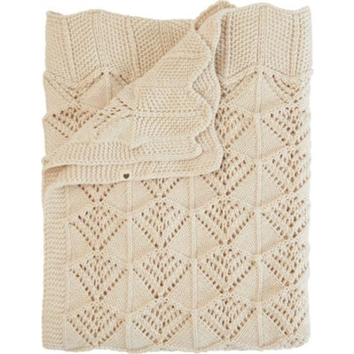Organic Cotton Wavy Knit Baby Blanket