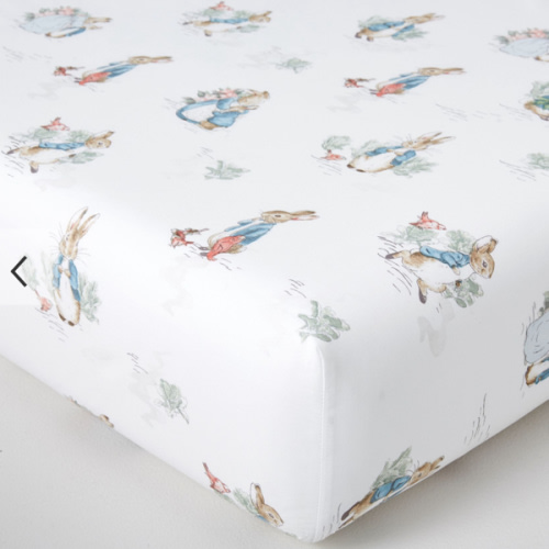 Peter Rabbit™ Organic Crib Fitted Sheet | Pottery Barn Kids