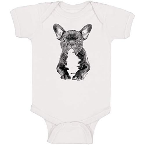 Indigo Legend Unisex Baby French Bulldog Bodysuit for Baby, Clothes