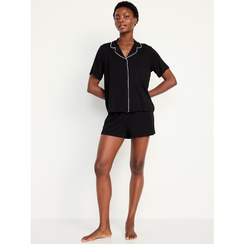Sunday Sleep Knit Jersey Short Set | Old Navy