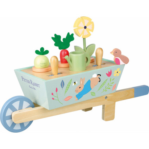 Peter Rabbit: Wheelbarrow - Wooden Wheeled Garden Toy - Orange Tree Toys | Maisonette