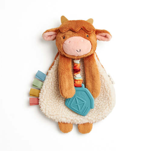 Itzy Lovey™ Plush and Teether Toy - Wyatt the Highland Cow