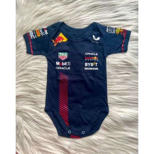 New Limited Edition F1 RedBull Racing onesie Verstappen 1 season 2023/2024 jersey 100% cotton | F1 Baby gift