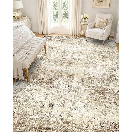 OLANLY 5x7 Washable Area Rug, Soft Non Slip Carpet for Bedroom Living Room
