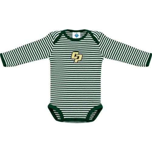 Cal Poly Infant Striped Long Sleeve Bodysuit
