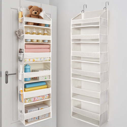 Koosom Over-the-Door-Organizer 6-Tier 6-Pocket Hanging Organizer, Beige, 1 Count