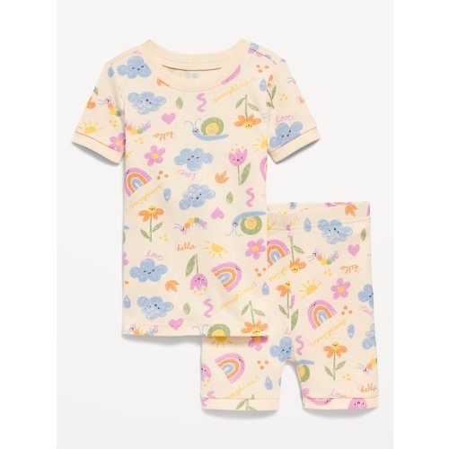 Printed Snug-Fit Pajama Set for Toddler & Baby