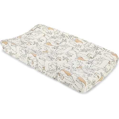 Ezra Woodland Change Pad Cover (Fox Print)